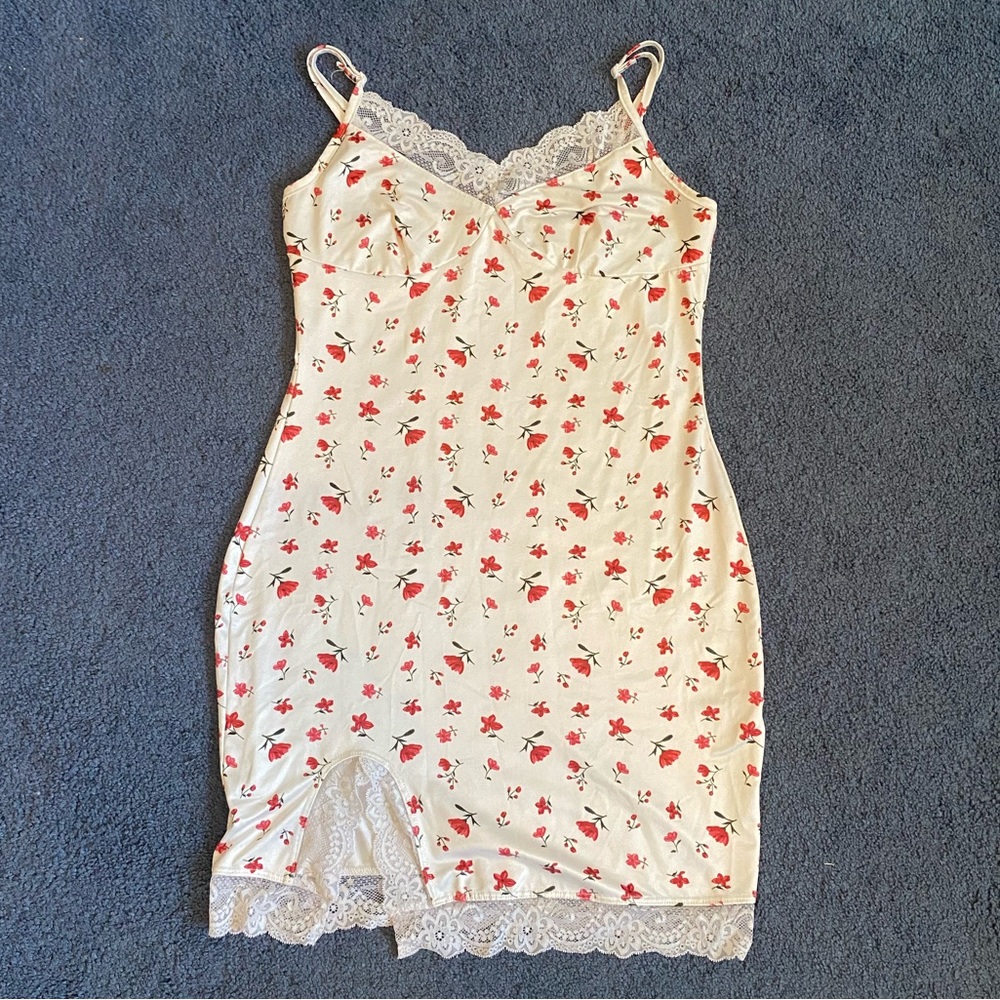 shein cherry dress